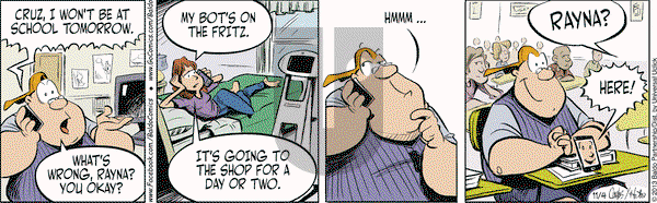 Baldo on Monday November 4, 2013 Comic Strip