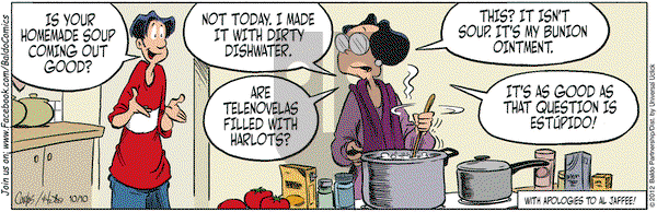 Baldo on Wednesday October 10, 2012 Comic Strip