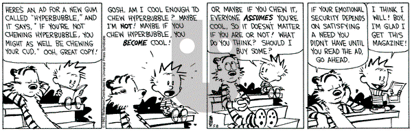 Calvin and Hobbes on Friday May 8, 1992 Comic Strip