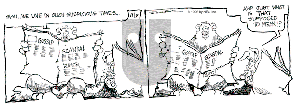 The Grizzwells on Saturday November 9, 1996 Comic Strip