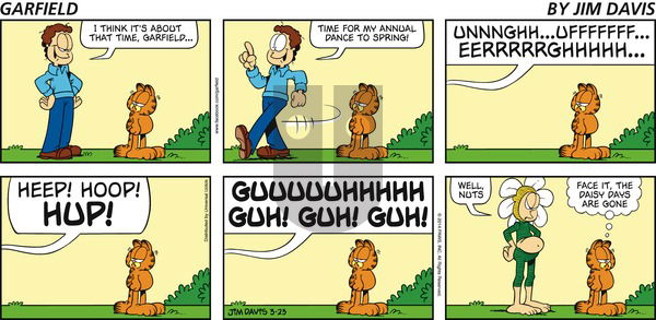 Garfield - Sunday March 23, 2014 Comic Strip