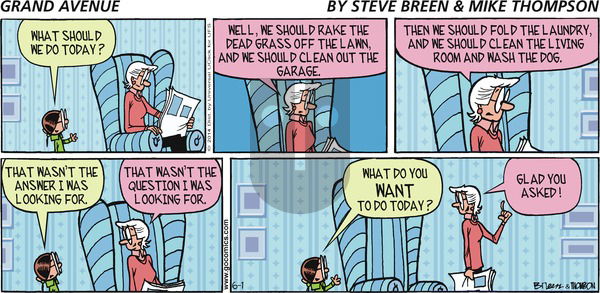 Grand Avenue on Sunday June 1, 2014 Comic Strip