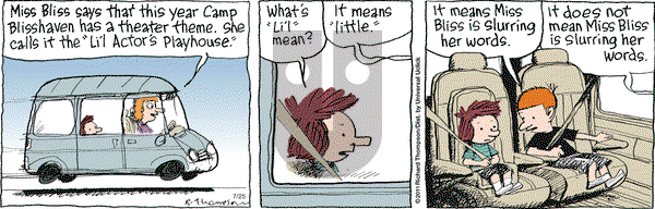 Cul de Sac on Monday July 25, 2016 Comic Strip