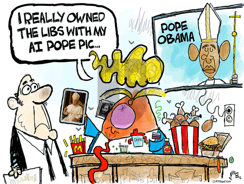 Clay Jones on Friday May 9, 2025 Comic Strip