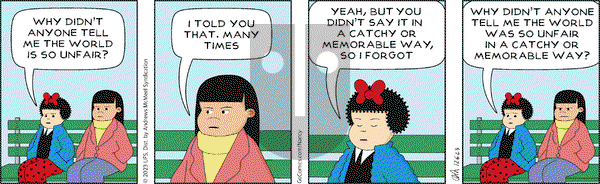Nancy - Wednesday December 6, 2023 Comic Strip