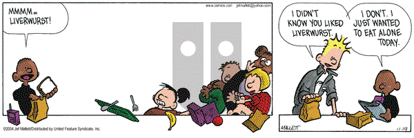 Frazz on Friday November 19, 2004 Comic Strip