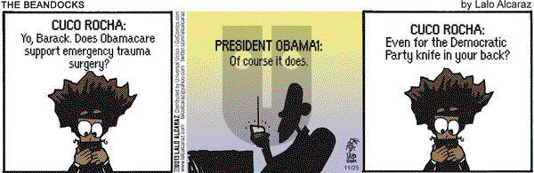 La Cucaracha on Monday November 25, 2013 Comic Strip