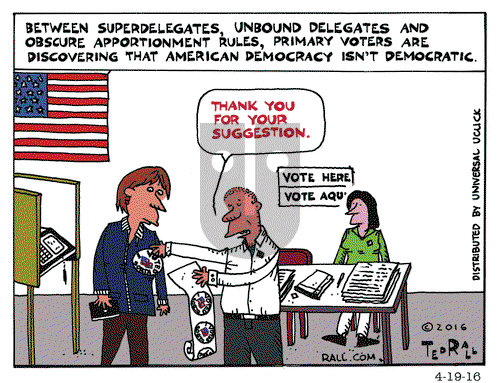 Ted Rall on Tuesday April 19, 2016 Comic Strip