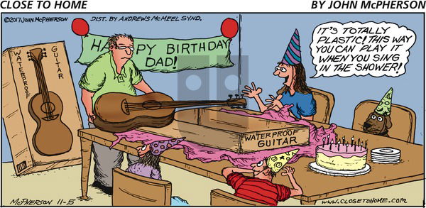 Close to Home on Sunday November 5, 2017 Comic Strip