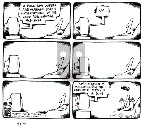 Tom Toles on Monday January 3, 2000 Comic Strip