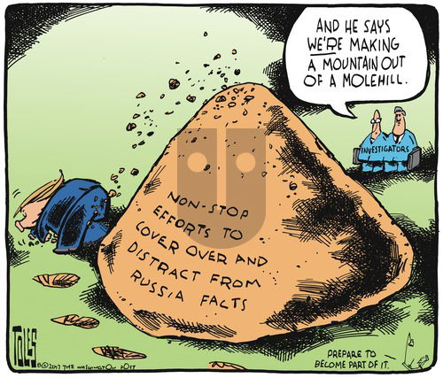 Tom Toles on Sunday August 6, 2017 Comic Strip