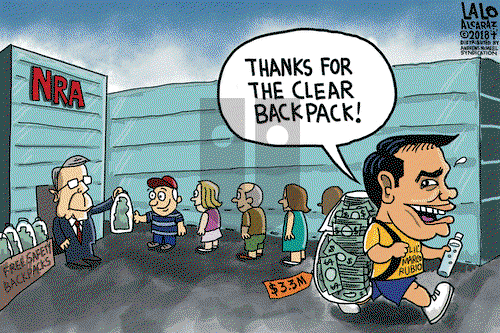 Lalo Alcaraz on Wednesday April 4, 2018 Comic Strip