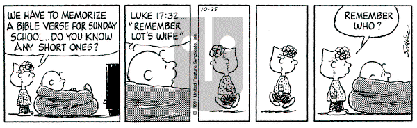 Peanuts on Friday October 25, 1991 Comic Strip