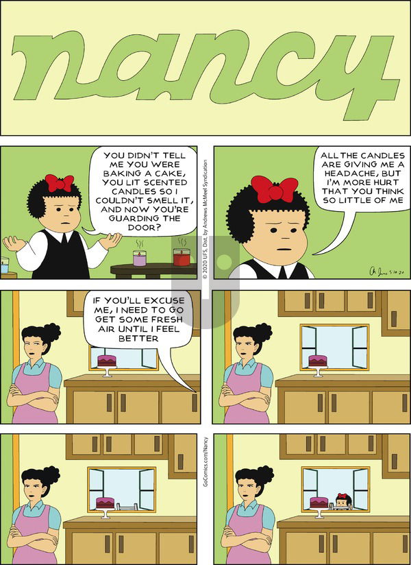 Nancy on Sunday May 10, 2020 Comic Strip