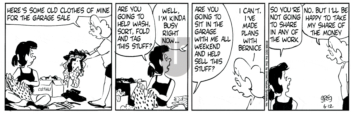 Luann - Wednesday June 12, 1996 Comic Strip