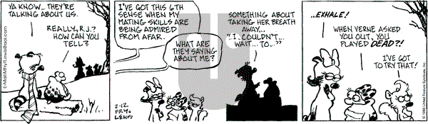 Over the Hedge on Monday February 12, 1996 Comic Strip