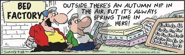 Frank and Ernest on Monday September 28, 2015 Comic Strip