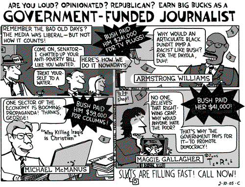 Ted Rall on Monday February 14, 2005 Comic Strip