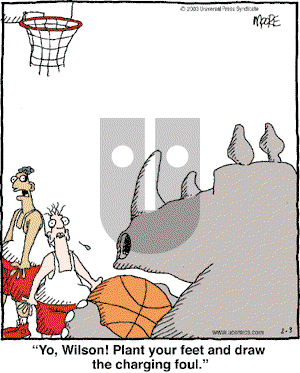 In the Bleachers on Monday February 3, 2003 Comic Strip