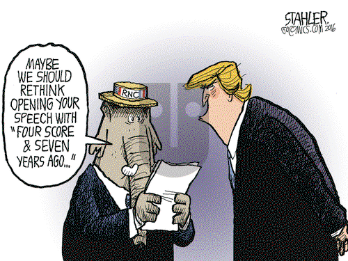 Jeff Stahler on Wednesday July 20, 2016 Comic Strip