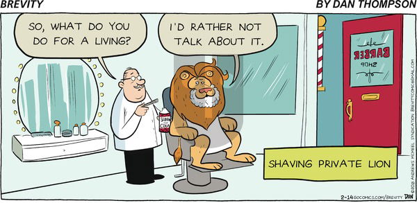 Brevity on Sunday February 14, 2021 Comic Strip