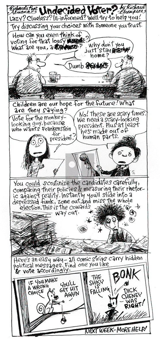 Richard's Poor Almanac on Monday November 9, 2015 Comic Strip