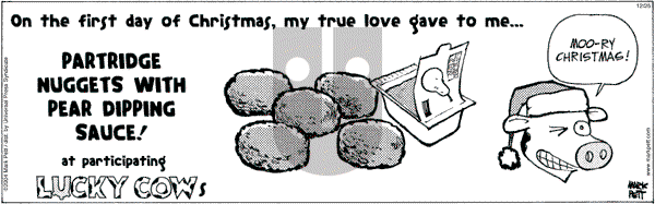 Lucky Cow on Tuesday December 25, 2007 Comic Strip