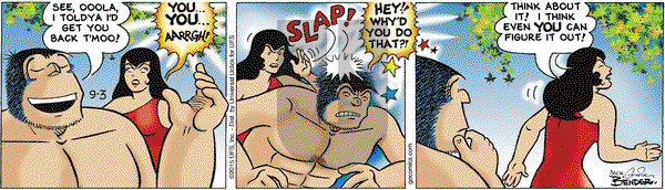 Alley Oop on Thursday September 3, 2015 Comic Strip