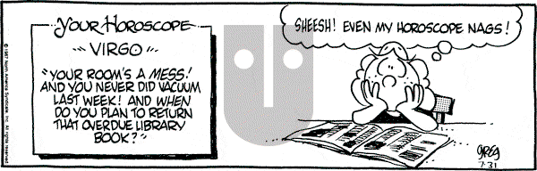 Luann on Friday July 31, 1987 Comic Strip