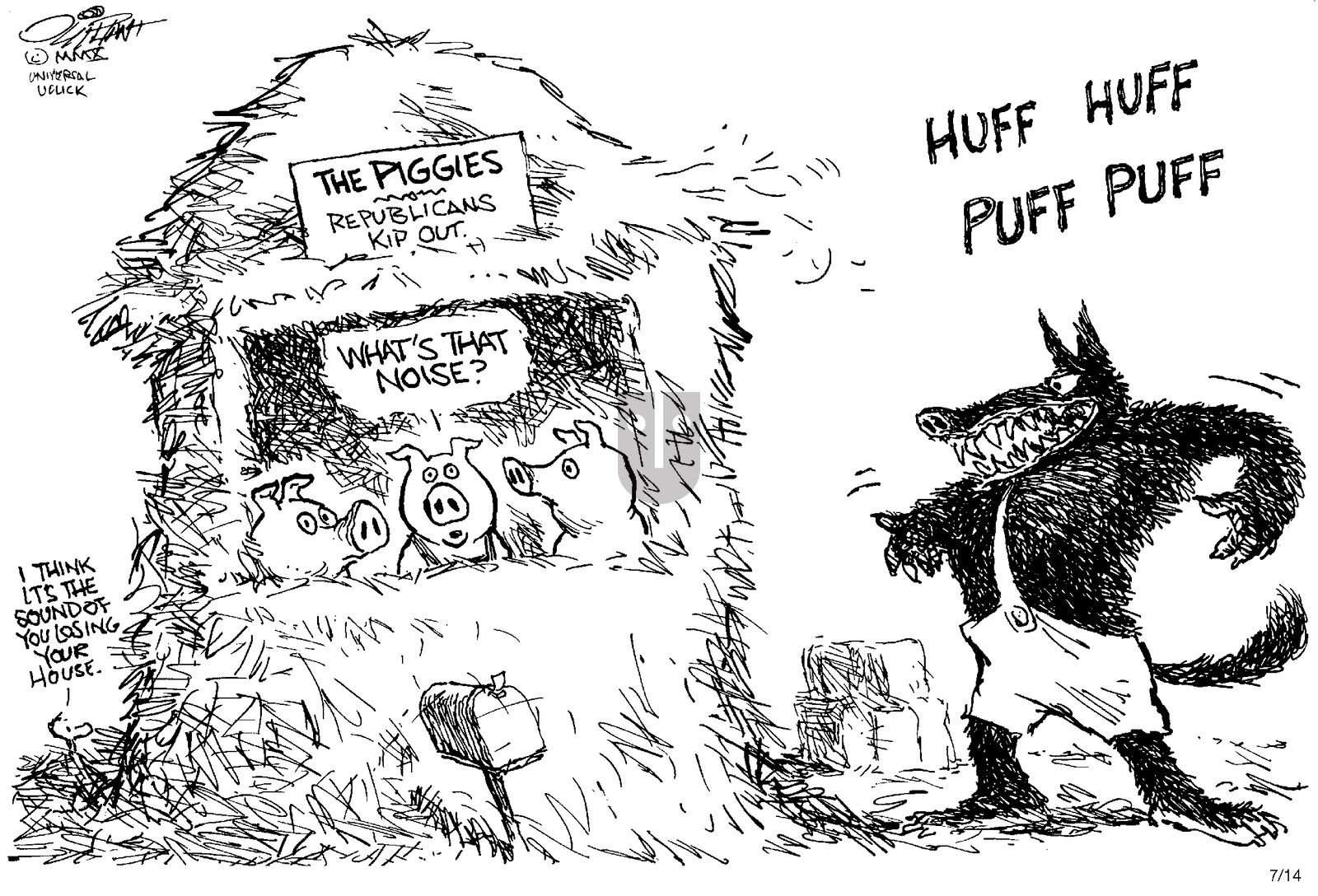 Pat Oliphant on Wednesday July 14, 2010 Comic Strip