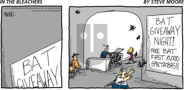 In the Bleachers on Sunday November 13, 2016 Comic Strip