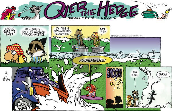 Over the Hedge on Sunday January 19, 2014 Comic Strip
