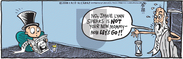 La Cucaracha on Tuesday January 1, 2008 Comic Strip