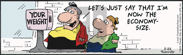 Frank and Ernest on Saturday February 22, 2014 Comic Strip