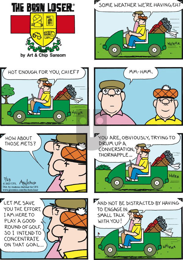 The Born Loser on Sunday July 23, 2023 Comic Strip