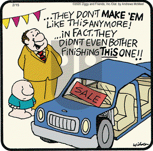Ziggy on Saturday February 15, 2020 Comic Strip