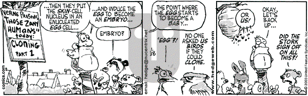 Over the Hedge on Tuesday January 28, 2003 Comic Strip