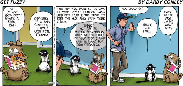Get Fuzzy on Sunday November 16, 2003 Comic Strip