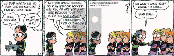 Cleats - Wednesday March 9, 2005 Comic Strip