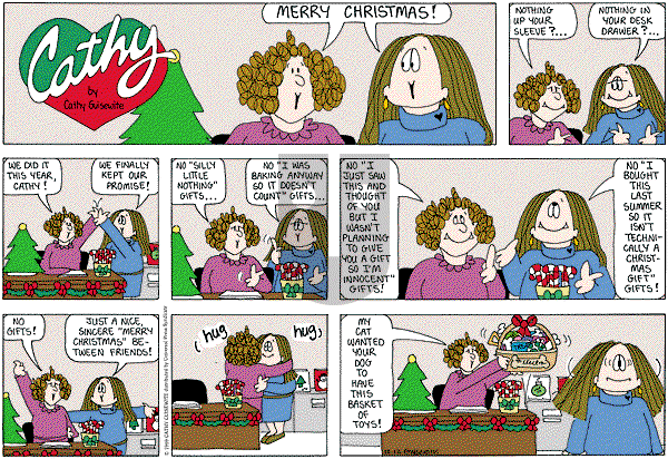 Cathy Classics - Sunday December 12, 2010 Comic Strip