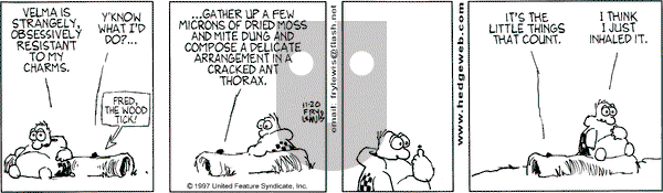 Over the Hedge on Thursday November 20, 1997 Comic Strip