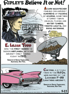 Ripley's Believe It or Not on Thursday May 22, 2025 Comic Strip