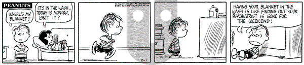 Peanuts - Monday February 1, 1971 Comic Strip