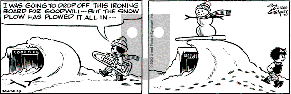 Nancy on Thursday January 30, 2003 Comic Strip