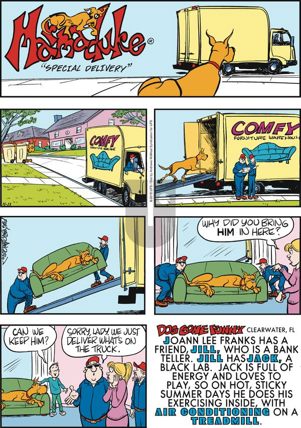 Marmaduke on Sunday November 11, 2018 Comic Strip