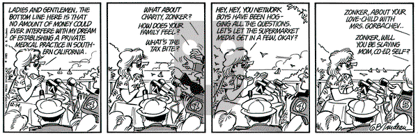Doonesbury on Saturday December 14, 1985 Comic Strip