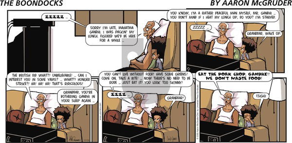 The Boondocks on Sunday November 13, 2005 Comic Strip