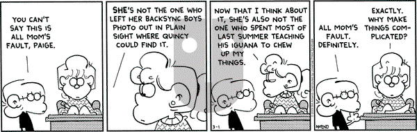FoxTrot on Saturday March 1, 2003 Comic Strip