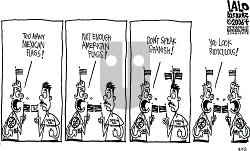 Lalo Alcaraz on Thursday April 13, 2006 Comic Strip