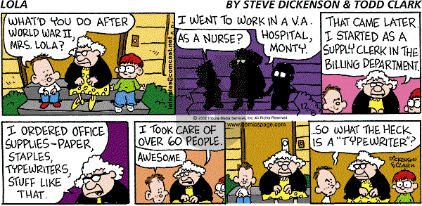 Lola on Sunday December 8, 2002 Comic Strip